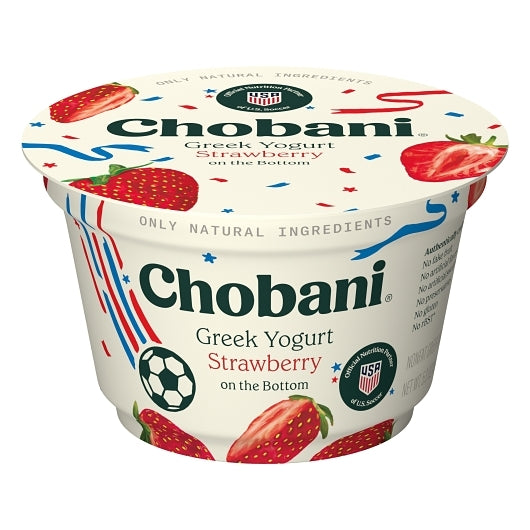 Chobani Non Fat Strawberry Greek Yogurt, 12 x 5.3 oz Case - DOT product image 7