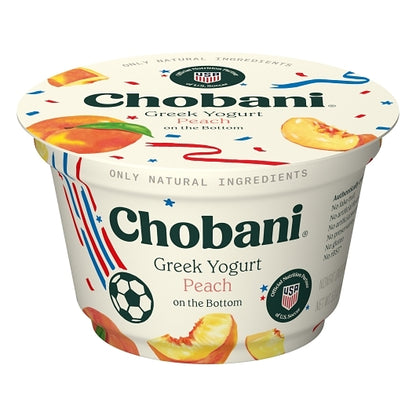 Chobani Non Fat Peach Greek Yogurt, 12 x 5.3 oz Case - DOT product image 6