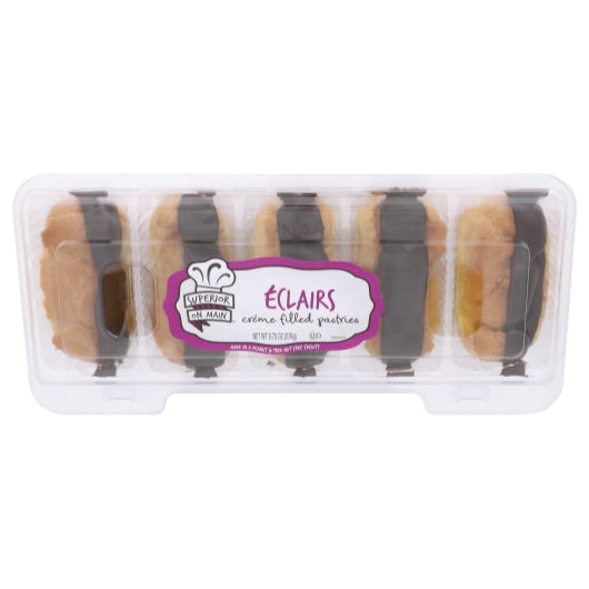 Superior On Main Mini Eclair, 12 x 9.75 oz Case - Bakery & Desserts