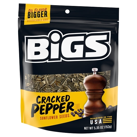 Bigs Sea Salt & Pepper Sunflower Seeds, 12 x 5.35 oz Case - DOT product image 2