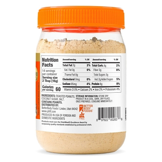 PBfit Peanut Butter Powder, 6 x 8 oz Case - DOT product image 3