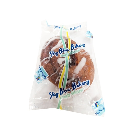 Sky Blue Foods Individually Wrapped Whole Grain Breakfast Bun, 60 x 60 x 2.6 oz Case - Breads, Rolls & Buns