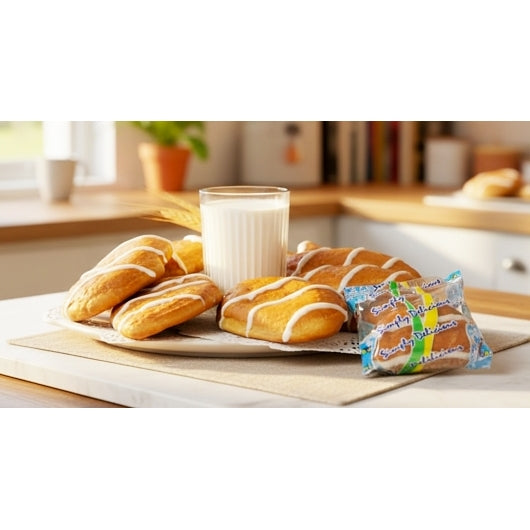 Sky Blue Foods Individually Wrapped Whole Grain Breakfast Bun, 60 x 60 x 2.6 oz Case - DOT product image 3