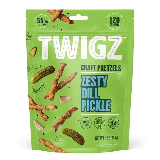 Twigz Pretzels Zesty Dill Pickle Pretzels, 6 x 4 oz Case - Condiments & Sauces - image 2