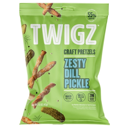 Twigz Pretzels Zesty Dill Pickle Pretzels, 36 x 1.5 oz Case - Condiments & Sauces - image 2