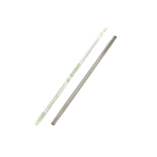 The Sustainable Agave Company 8' Compostable Agave Clear Jumbo Straws - Wrapped, 2000 x 4 x 500 ct Case - Straws & - ima