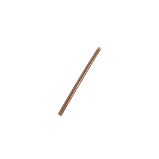 The Sustainable Agave Company 5" Agave Brown Regular Straws - Unwrapped, 1 x 8000 PC Case - Straws & Stirrers