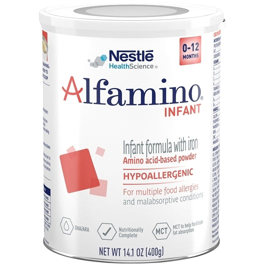 Alfamino Infant Hypoallergenic Amino Acid-Based Powder Infant Formula Can With Iron, 6 x 14.11 oz Case - Health &