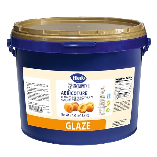 Hero Apricot Glaze, 1 x 27.5 lb Case - Fruit & Sides