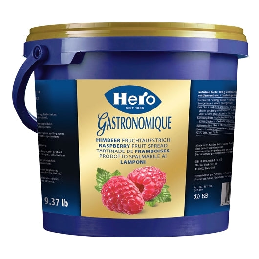 Hero Raspberry Fruit Spread, 1 x 9.37 lb Case - Condiments & Sauces