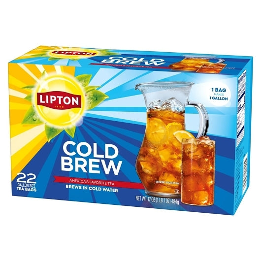 Lipton Cold Brew Gallon, 4 x 22 ct Case - Coffee & Tea