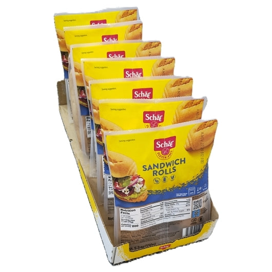 Schar Gluten Free Sandwich Rolls, 7 x 5.3 oz Case - Alternate product angle or state