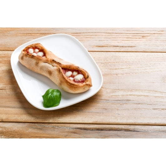 Gusto Sorrento Mozzarella & Tomato Pizza Dough Snacks, 40 x 3.8 oz Case - Breads, Rolls & Buns