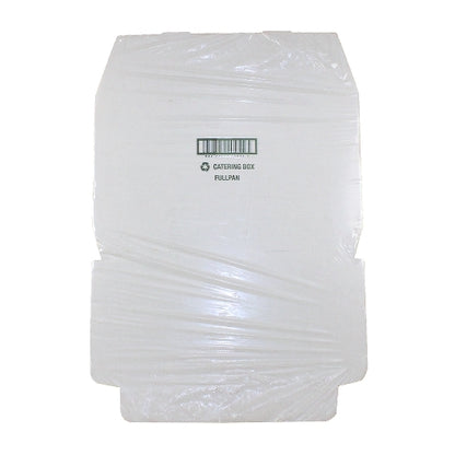 Full Pan White 21 Inch X 13 Inch X 3 Inch Full Pan White Corrugated Catering Box, 1 x 50 each Case - Cookware & Bakeware