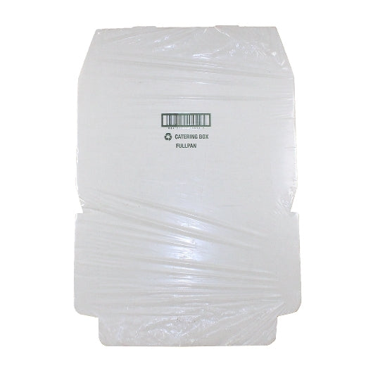 Full Pan White 21 Inch X 13 Inch X 3 Inch Full Pan White Corrugated Catering Box, 1 x 50 each Case - Cookware & Bakeware
