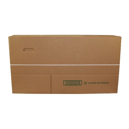 Royal Kraft Corrugated Carry Out Box with Handle, 22 x 13 x 12 1/2 inch - 25 per case. - DOT product image 2