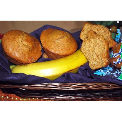 Sky Blue Foods Individually Wrapped Whole Grain Banana Muffin, 96 x 96 x 1.6 oz Case - DOT product image 3