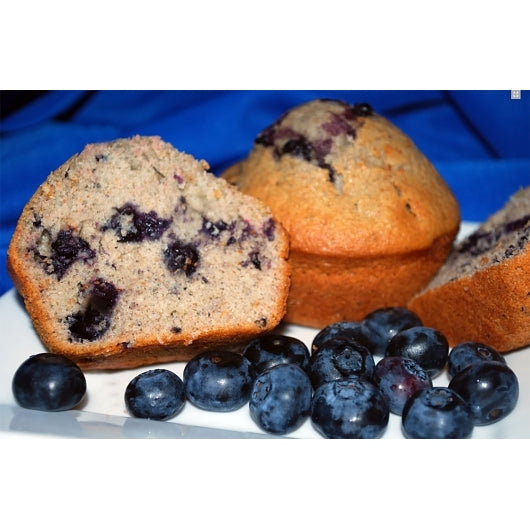 Sky Blue Foods Individually Wrapped Whole Grain Simply Blueberry Muffin, 96 x 96 x 1.6 oz Case - DOT product image 3
