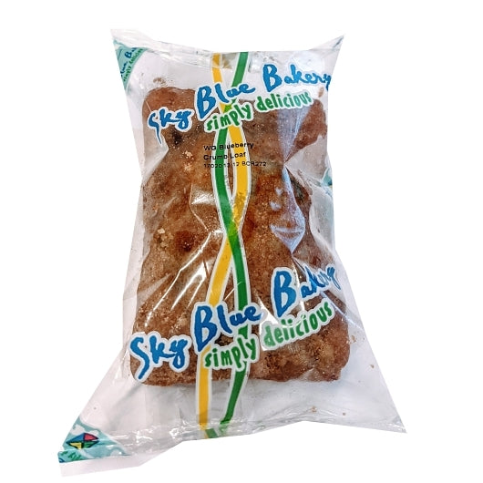 Sky Blue Foods Individually Wrapped Whole Grain Blueberry Crumb Loaf, 72 x 72 x 3 oz Case - Breads, Rolls & Buns