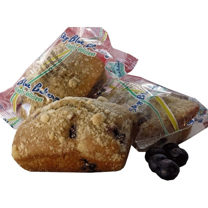Sky Blue Foods Individually Wrapped Whole Grain Blueberry Crumb Loaf, 72 x 72 x 3 oz Case - DOT product image 2