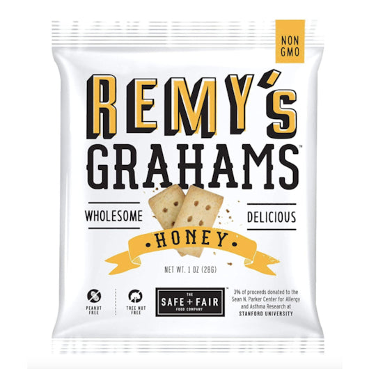 Remys Nut Free Honey Graham, 192 x 1 oz Case - Pantry Ingredients