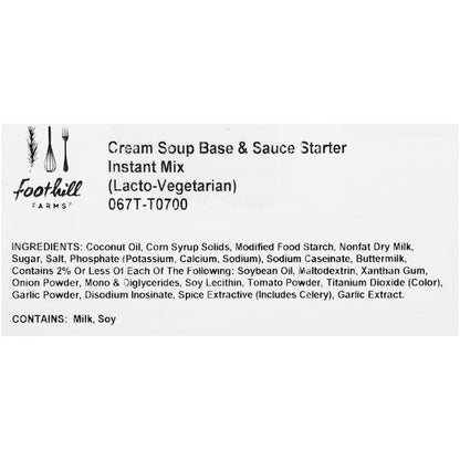 Foothill Farms Creme Potag Soup Base, 6 x 28 oz Case - DOT product image 5