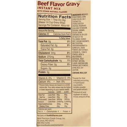 Foothill Farms Beef Gravy, 8 x 14 oz Case - DOT product image 3