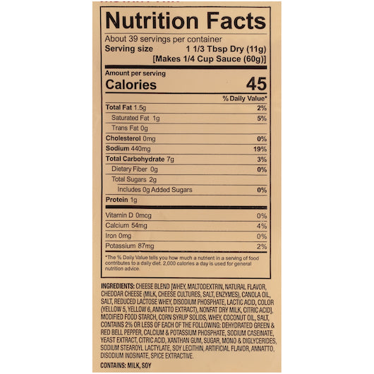 Foothill Farms Add Water Nacho Cheese Sauce Mix, 8 x 16 oz Case - DOT product image 7