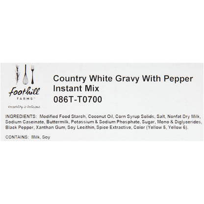 Country White With White Country Style Pepper Gravy Mix, 8 x 25 oz Case - DOT product image 5
