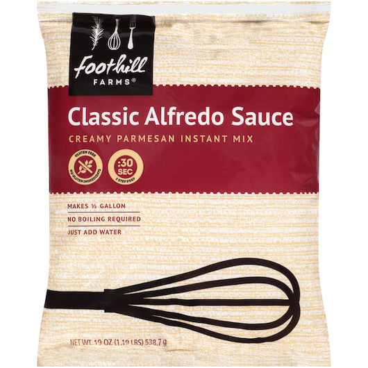 Instant Classic Alfredo Sauce Mix, 8 x 19 oz Case - Condiments & Sauces