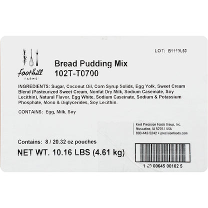Foothill Farms Gluten Free No Trans Fat Add Bread & Bake Bread Pudding Dessert Mix, 8 x 20.32 oz Case - DOT product image 7