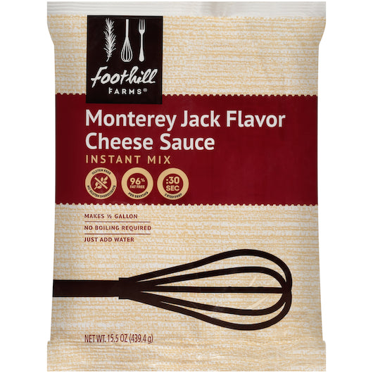 Trans Fat Free Add Water Monterey Jack Cheese Sauce Mix, 8 x 15.5 oz Case - Condiments & Sauces