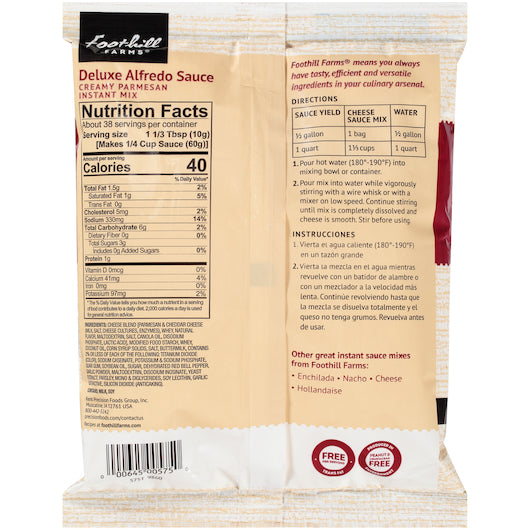 Alfredo Deluxe Sauce Deluxe Alfredo Sauce, 8 x 14 oz Case - DOT product image 6