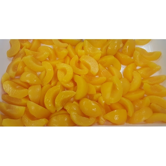 Carbotrol Yellow Clingstone Peaches Sliced, 6 x 105 oz Case - DOT product image 2