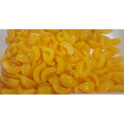 Carbotrol Yellow Clingstone Peaches Sliced, 6 x 105 oz Case - DOT product image 2