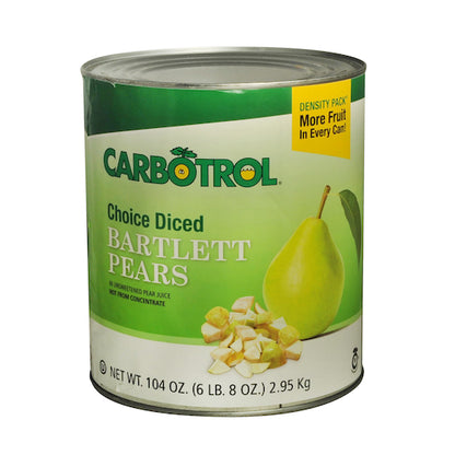 Carbotrol Choice Diced Pear in Juice, 6 x 104 oz Case - DOT product image 7