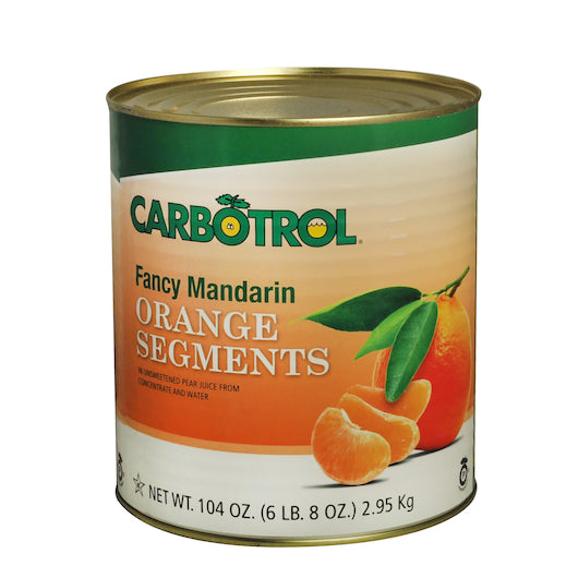 Carbotrol Mandarin Oranges, 6 x 104 oz Case - DOT product image 7
