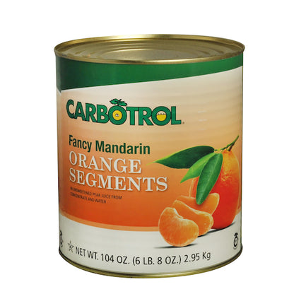 Carbotrol Mandarin Oranges, 6 x 104 oz Case - DOT product image 7