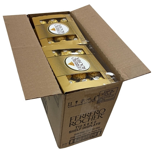 Ferrero Rocher Fine Hazelnut Chocolates Gift Box, 12 x 5.3 oz Case - DOT product image 7