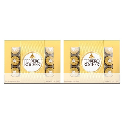 Ferrero Rocher Fine Hazelnut Chocolates Gift Box, 12 x 5.3 oz Case - Candy & Confections