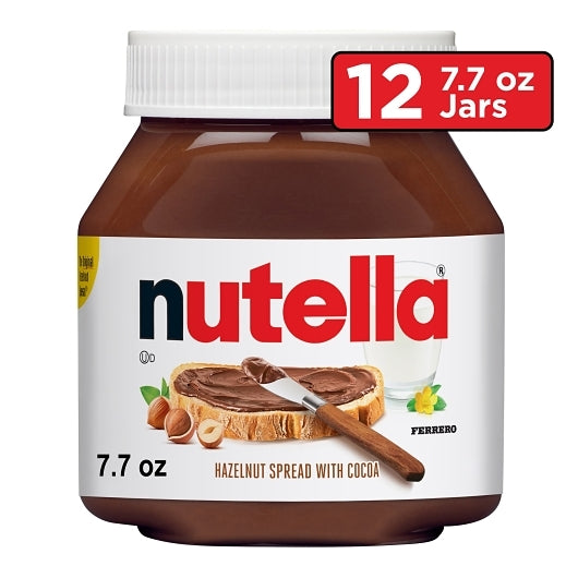 Nutella Hazelnut Spread Jar, 12 x 7.7 oz Case - Snacks