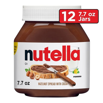 Nutella Hazelnut Spread Jar, 12 x 7.7 oz Case - Snacks