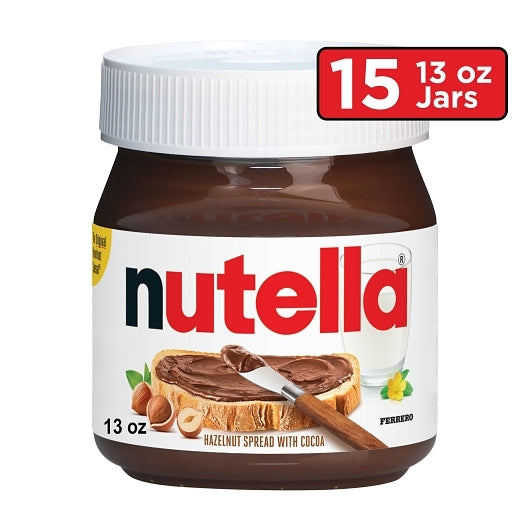 Nutella Hazelnut Spread Jar, 15 x 13 oz Case - Snacks