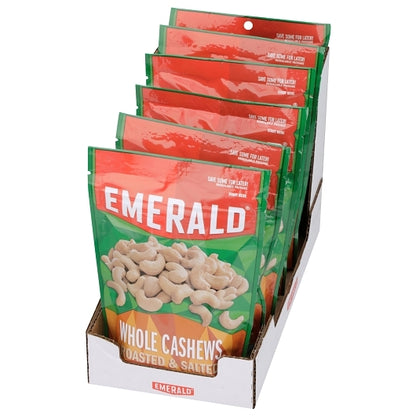 Emerald Roasted & Salted Whole Cashews, 6 x 5 oz Case - DOT product image 6