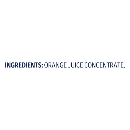 Sunkist Orange 100% Frozen Concentrate 3+1, 12 x 12 x 32 fl oz Case - Ingredients label