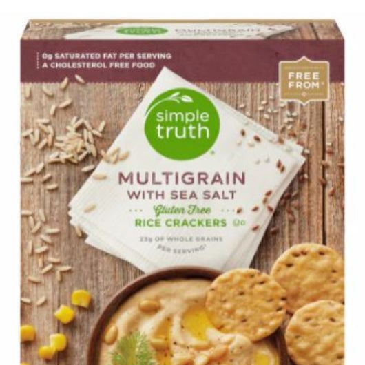Simple Truth Multigrain Rice Crackers With Sea Salt, 12 x 3.5 oz Case - Crackers & Grahams - image 2