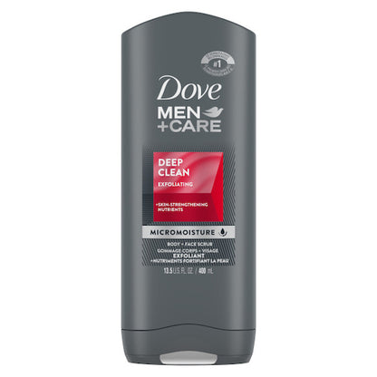 Uniliver Dove Mens Men+Care Aqua Body And Face Wash, 6 x 13.5 fl oz Case - Front/center packaged product image