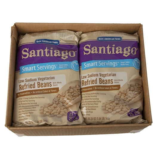 Santaigo Whole Vegetarian Refried Beans Santiago Vegetarian With Whole Beans, 6 x 26.25 oz Case - DOT product image 5