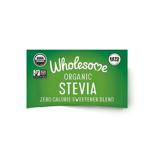 Wholesome Organic Zero Calorie Stevia Sweetener Blend Packets, 1 x 1000 ct Case - Alternate product angle or state