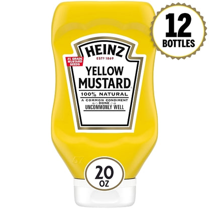 Heinz Yellow Mustard Bottle, 12 x 1.25 lb Case - DOT product image 4